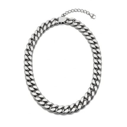 Glaventa Cuban Link Chain Necklace | Stainless Steel Statement Layering Chain